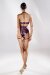 Polerina Shorts Bikini Wine/Silver Velvet XS