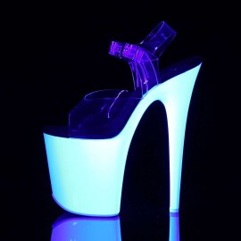 Pleaser FLAMINGO-808UV Clear/Neon White EU-36 / US-6