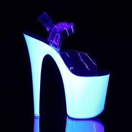 Pleaser FLAMINGO-808UV Clear/Neon White EU-36 / US-6