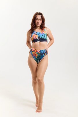 Pole Addict Shorts High Leg Exotic Flowers
