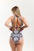 Pole Addict Top Open Back Black White Snake XL