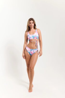 Pole Addict Shorts Capri Pink Peonies XL