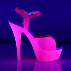 Pleaser KISS-209UV Neon Hot Pink/Hot Pink EU-35 / US-5