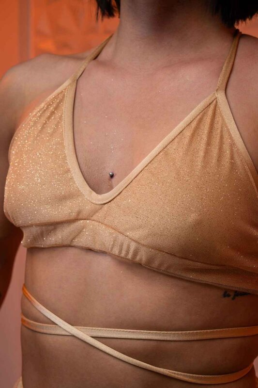 RAD Top Dazzle Gold XS
