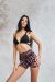 Lunalae Shorts High Waist Gianna Mesh Leopard L