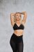 Lunalae Top Sienna Mesh Cut Out Bra Black M
