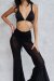 Lunalae Pants Sienna Mesh Flare Black M