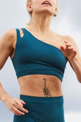 Les Polettes Top Charlie Petrol Blue