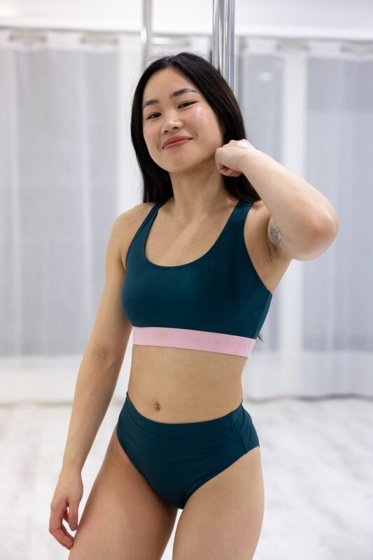Les Polettes Shorts Zoé Teal Green XL