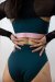 Les Polettes Shorts Zoé Teal Green XL