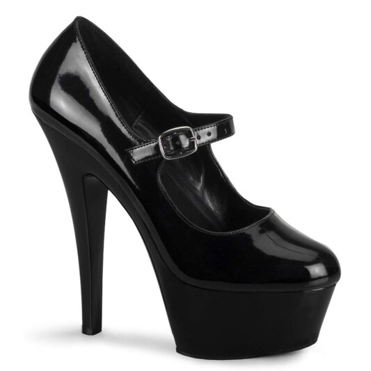 Pleaser KISS-280 Black Patent/Black EU-35 / US-5
