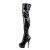 Pleaser KISS-3000 Black Stretch Patent/Black EU-37 / US-7