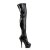 Pleaser KISS-3000 Black Stretch Patent/Black EU-37 / US-7