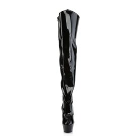 Pleaser KISS-3010 Black Patent/Black EU-38 / US-8
