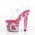 Pleaser LOVESICK-708HEART Clear/Hot Pink-White RS EU-35 / US-5