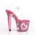 Pleaser LOVESICK-708HEART Clear/Hot Pink-White RS EU-35 / US-5