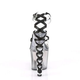 Pleaser LOVESICK-712T Clear-Black/Faded Black EU-41 / US-11