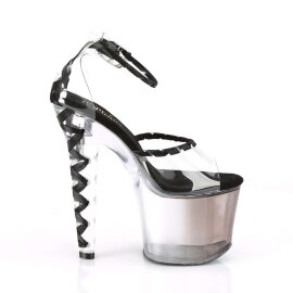 Pleaser LOVESICK-712T Clear-Black/Faded Black EU-41 / US-11