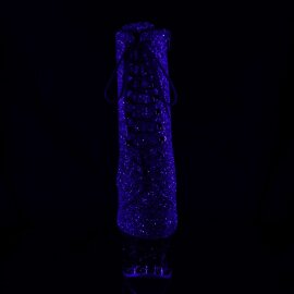 Pleaser MOON-1020MER Purple-Black Ombre Glitter/Black EU-35 / US-5