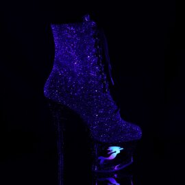 Pleaser MOON-1020MER Purple-Black Ombre Glitter/Black EU-35 / US-5