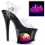 Pleaser MOON-708FLM Clear/Black-Ombre EU-35 / US-5