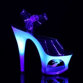 Pleaser MOON-708MER Clear/Blue Ombre EU-35 / US-5