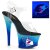 Pleaser MOON-708MER Clear/Blue Ombre EU-35 / US-5