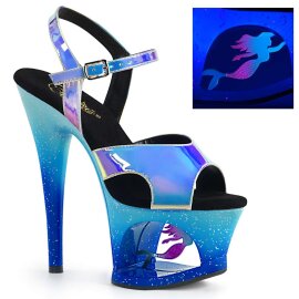 Pleaser MOON-711MER Blue Shifting TPU/Blue Ombre EU-35 /...