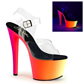 Pleaser RAINBOW-308UV Clear/Neon Multi EU-35 / US-5