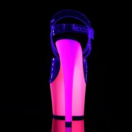 Pleaser RAINBOW-308UV Clear/Neon Multi EU-35 / US-5