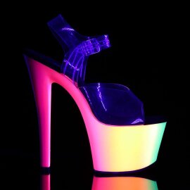 Pleaser RAINBOW-308UV Clear/Neon Multi EU-35 / US-5