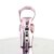 Pleaser REVOLVER-709G Baby Pink Multi Glitter/Baby Pink Chrome EU-35 / US-5