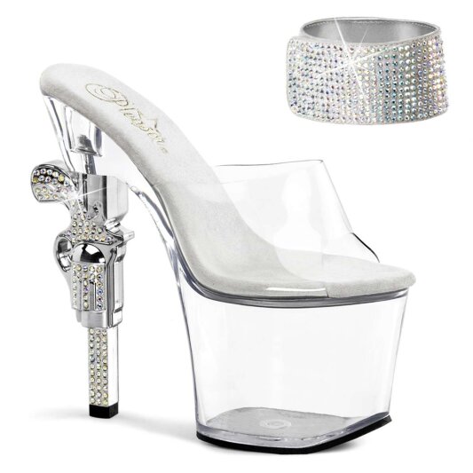 Pleaser REVOLVER-712 Clear/Clear EU-35 / US-5