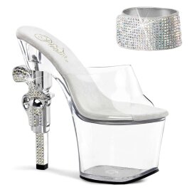 Pleaser REVOLVER-712 Clear/Clear EU-35 / US-5