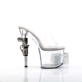 Pleaser REVOLVER-712 Clear/Clear EU-35 / US-5