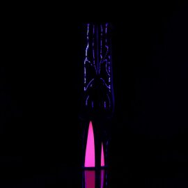 Pleaser SKY-1020TT Black Patent/Black-Neon Hot Pink EU-38 / US-8