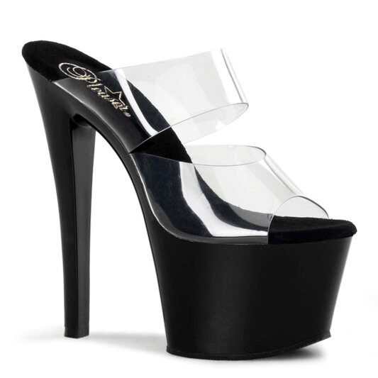 Pleaser SKY-302 Clear/Black EU-37 / US-7
