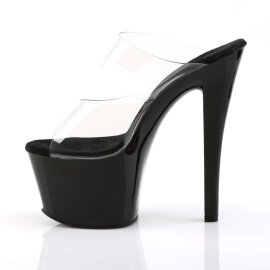 Pleaser SKY-302 Clear/Black EU-38 / US-8