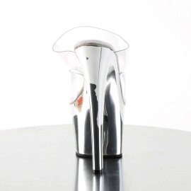 Pleaser SKY-302 Clear/Silver Chrome EU-37 / US-7