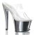 Pleaser SKY-302 Clear/Silver Chrome EU-37 / US-7