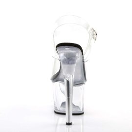 Pleaser SKY-308 Clear-Black/Clear EU-35 / US-5