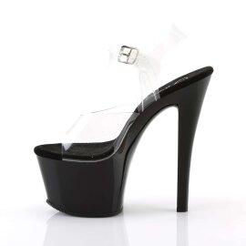 Pleaser SKY-308 Clear/Black EU-38 / US-8