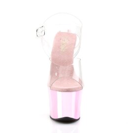 Pleaser SKY-308 Clear/Baby Pink Chrome EU-42 / US-12