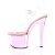 Pleaser SKY-308 Clear/Baby Pink Chrome EU-42 / US-12