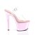 Pleaser SKY-308 Clear/Baby Pink Chrome EU-42 / US-12
