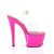 Pleaser SKY-308 Clear/Hot Pink Chrome EU-35 / US-5