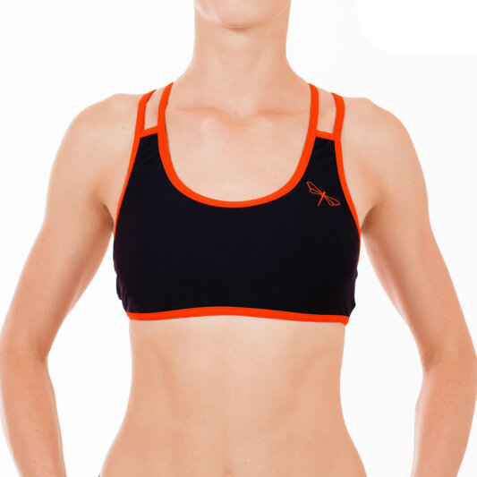 Dragonfly Top Xenia M Black / Orange