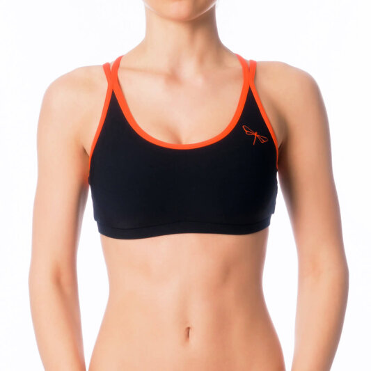 Dragonfly Top Nicole S Black / Orange