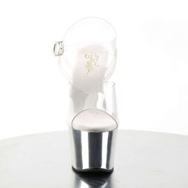 Pleaser SKY-308 Clear/Silver Chrome EU-35 / US-5