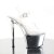 Pleaser SKY-308 Clear/Silver Chrome EU-35 / US-5